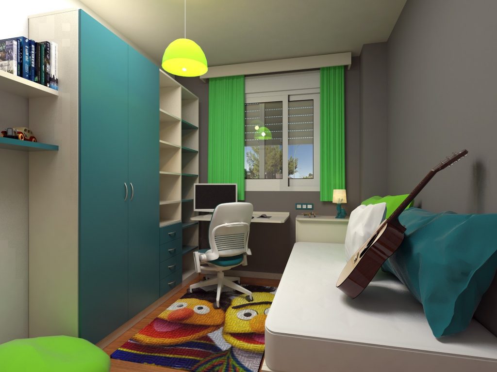 el color en la reforma de una habitación infantil