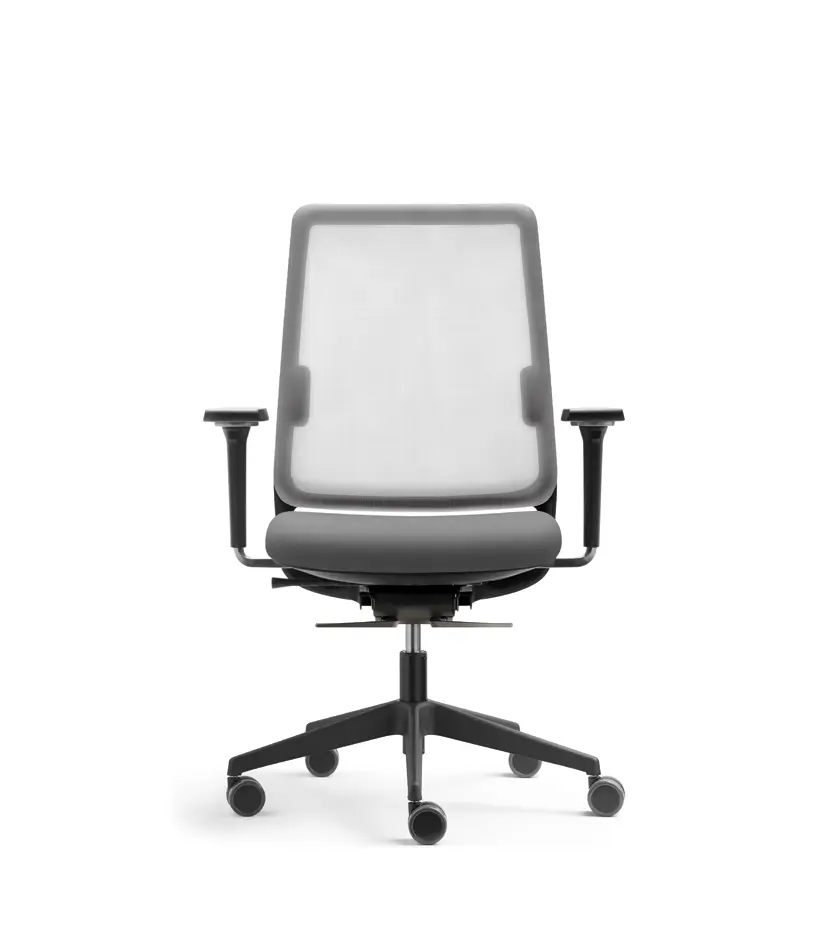 Modelo sense Respaldo bajo silla operativa forma 5