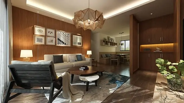 Detalles decorativos en una reforma de salón