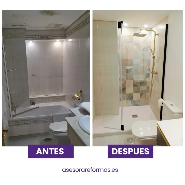 Antes después de reformas baños
